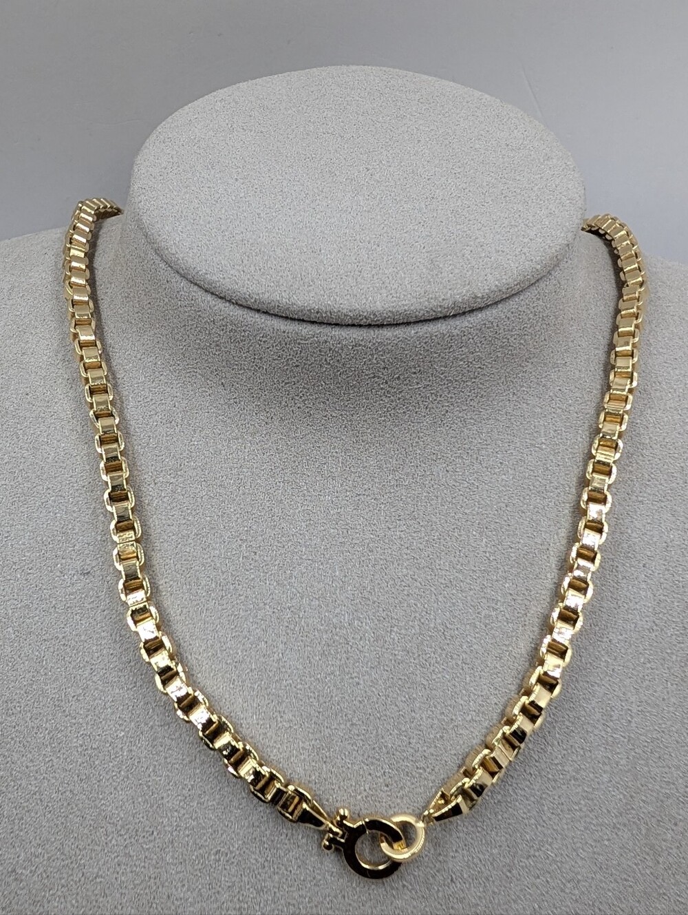 Gorjana Bodhi Box Chain Necklace 18K Gold Plated Vintage Inspired | M211 - Picture 3 of 6
